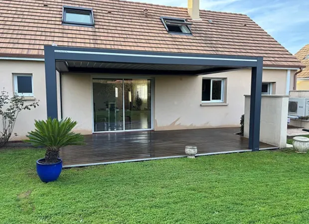 Installation pergola bioclimatique Le Mans