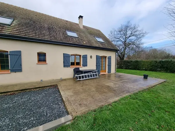 extension veranda aluminium contemporaine Le Mans