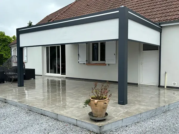 artisan pergola bioclimatique  yvre le polin sarthe