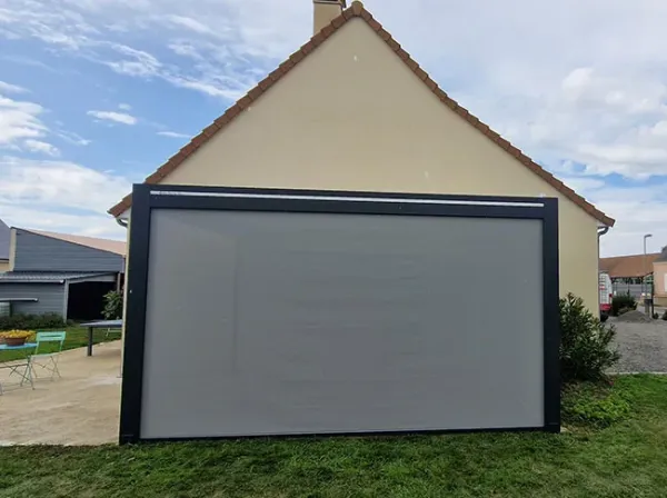 pergola aluminium attenante maison teloche