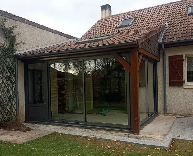 fermeture preau transformation extension veranda pruille le chetif