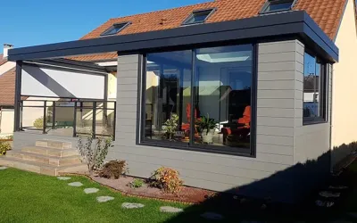 Véranda à toit plat Nogent-le-Rotrou