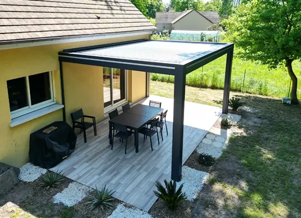Installation pergola bioclimatique