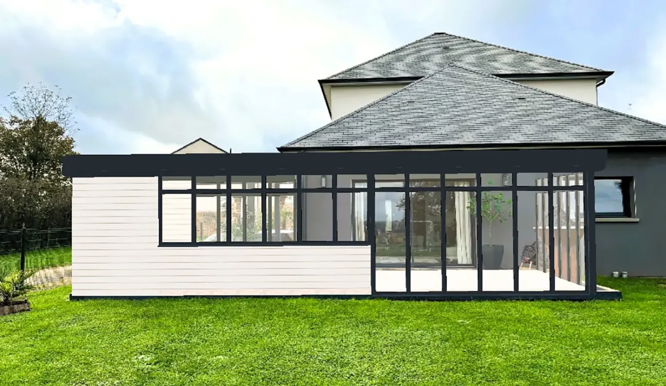 artisan extension toit plat atelier artiste le mans sarthe